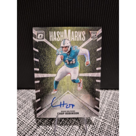 Other - 2024 Panini Donruss Optic Chop Robinson #HM-CRN HashMarks (AU)(RC) Dolphins